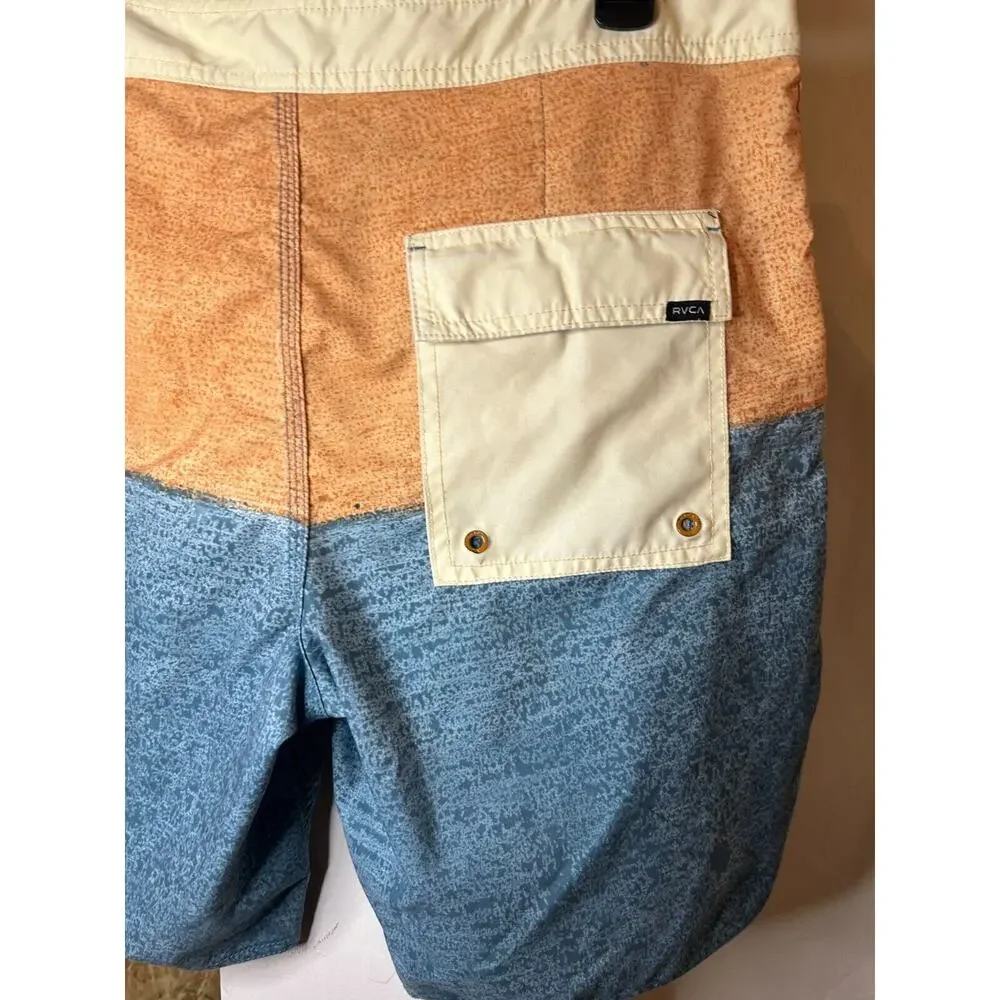 RVCA Men's Color Block Swim Trunks 33